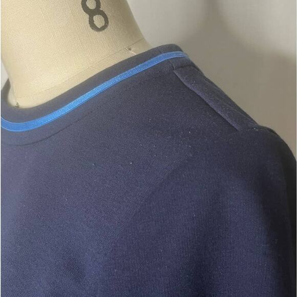 Draper James Navy Blue Short Sleeve Ponte Dress Small - Picture 2 of 5
